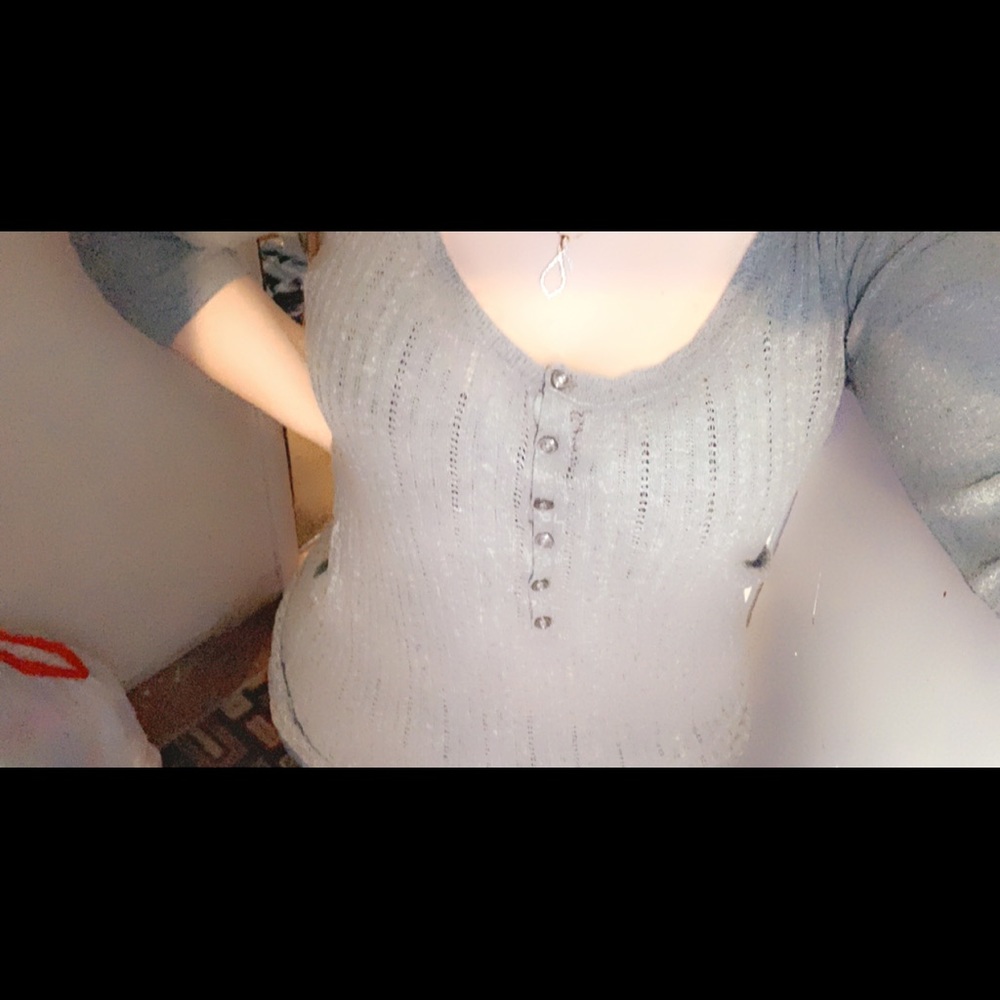 american eagle 3/4 sleeve tee